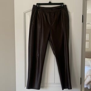 Banana Republic Dark Brown Faux Leather Pants